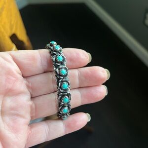 Elegant Silver and Turquoise Bracelet